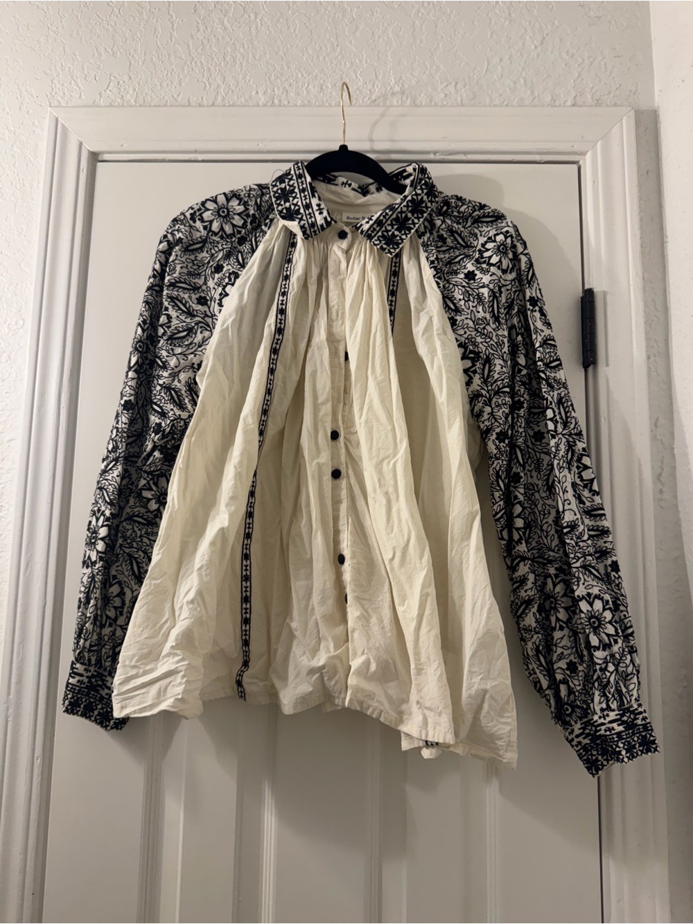 Bohemian Embroidered Black & White Men's Jacket - Roller Rabbit